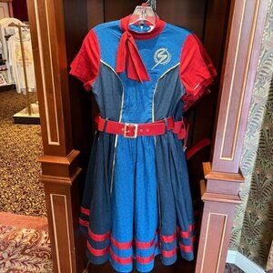 The Dress Shop Disney Womens Dress Plus Size 1X Red Blue Her Universe Ms Marvel